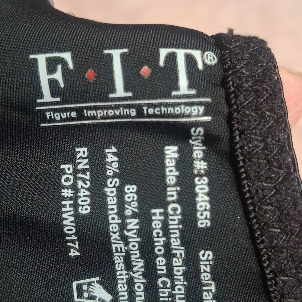F.I.T- Black Bodysuit Shapewear- W Sz Medium - Picture 9 of 10